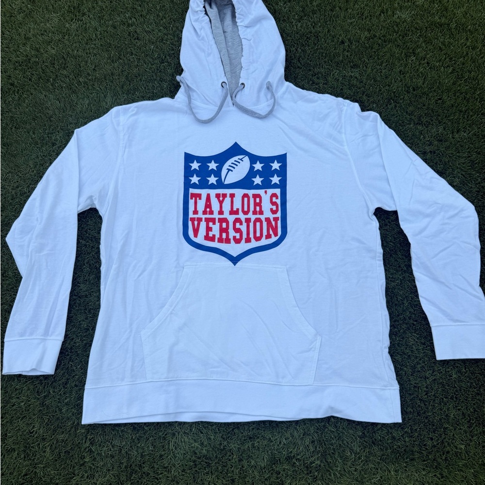 “Taylor”s Version” Next Level Apparel White Hoodie